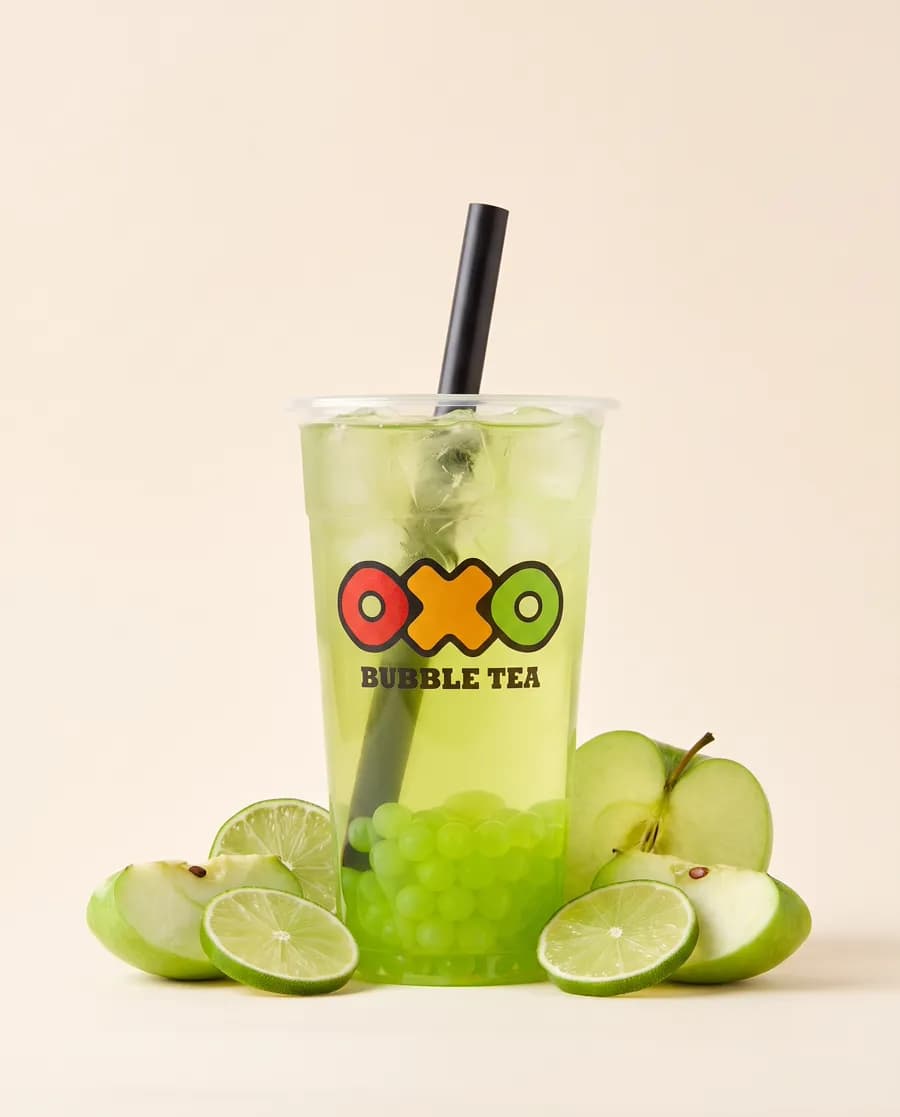 Drink OXO jablko s kuličkami limetka